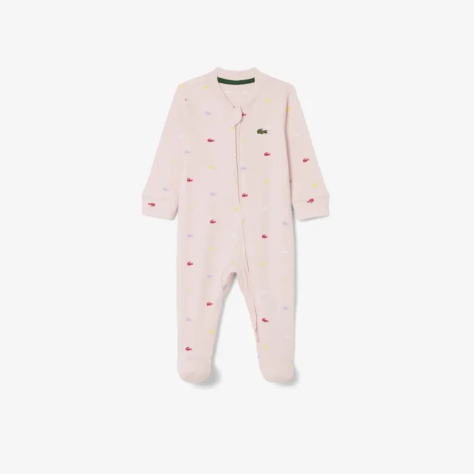 Fato de bebé com estampado em piqué