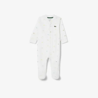Fato de bebé com estampado em piqué