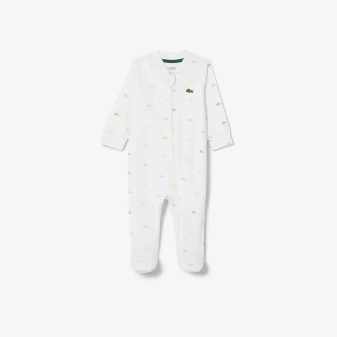Fato de bebé com estampado em piqué