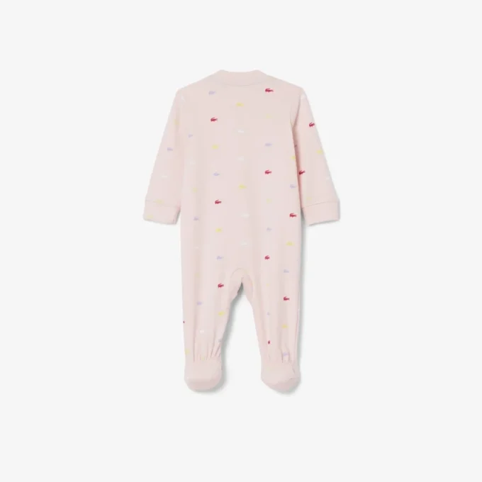 Fato de bebé com estampado em piqué