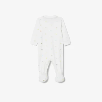 Fato de bebé com estampado em piqué