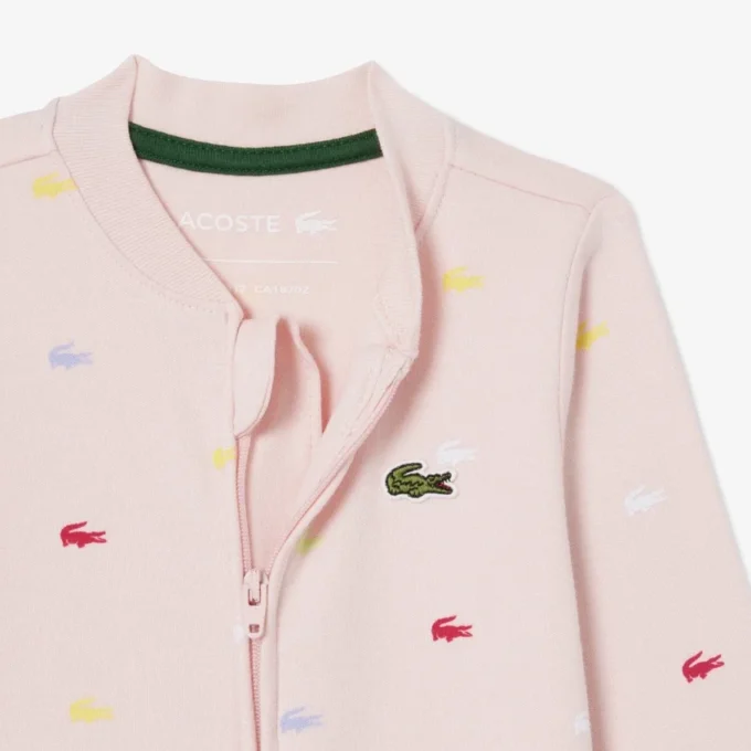 Fato de bebé com estampado em piqué