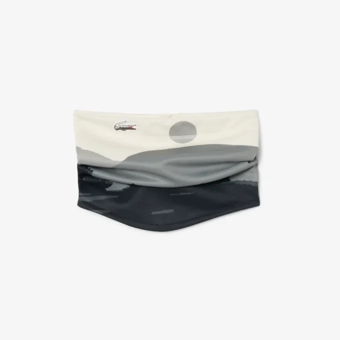 Gola quente masculina com estampado paisagístico de desporto