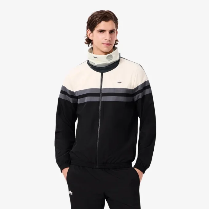 Gola quente masculina com estampado paisagístico de desporto
