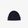Gorro de caxemira com canelado para mulher