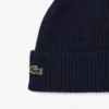 Gorro de caxemira com canelado para mulher