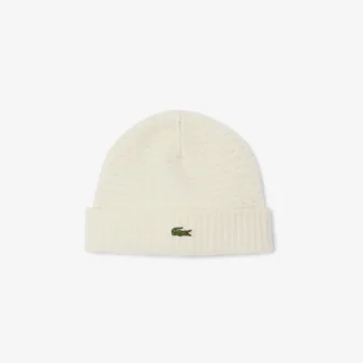 Gorro de lã com punho canelado unissexo