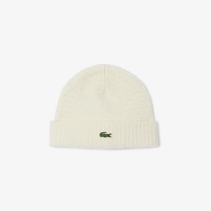 Gorro de lã com punho canelado unissexo