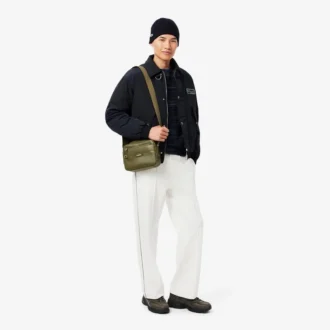 Gorro unissexo em malha canelada de lã escovada