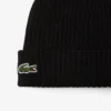 Gorro unissexo em malha canelada de lã escovada