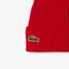 Gorro unissexo em malha canelada de lã escovada