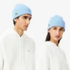 Gorro unissexo em malha canelada de lã escovada