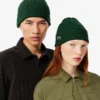 Gorro unissexo em malha canelada de lã escovada
