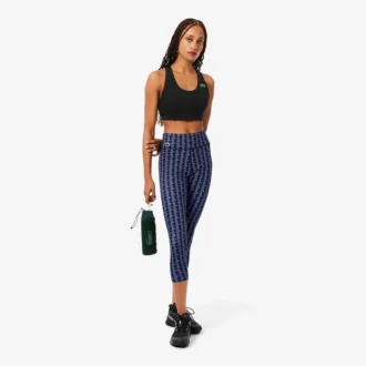 Leggings desportivas elásticas com estampado Ultra Dry para mulher