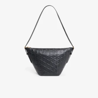 Mala Hobo em couro com relevo Maheki