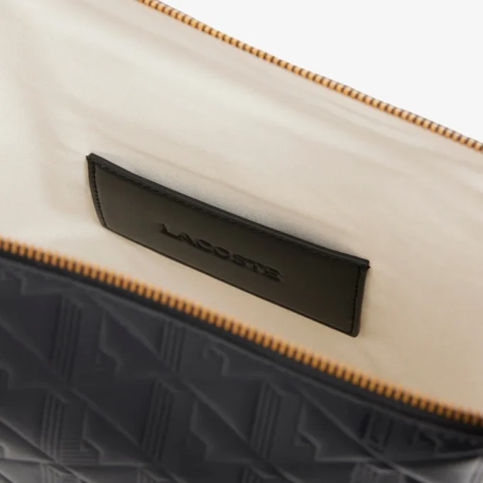 Mala Hobo em couro com relevo Maheki