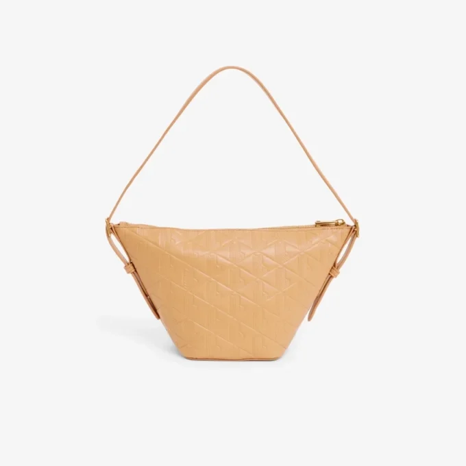 Mala Hobo Pequena em Couro com Gravação Maheki