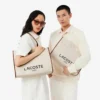 Mala Tote Grande em Lona Heritage
