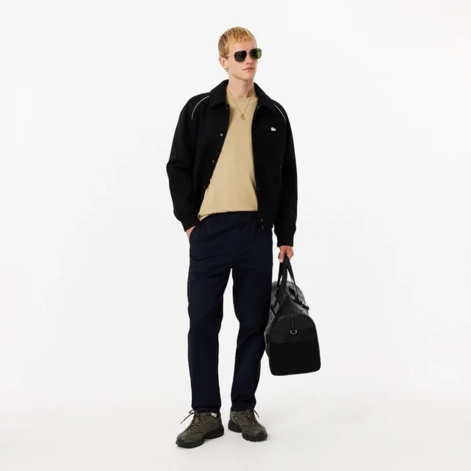 Men’s Ribbed Neck Petit Piqué T-shirt