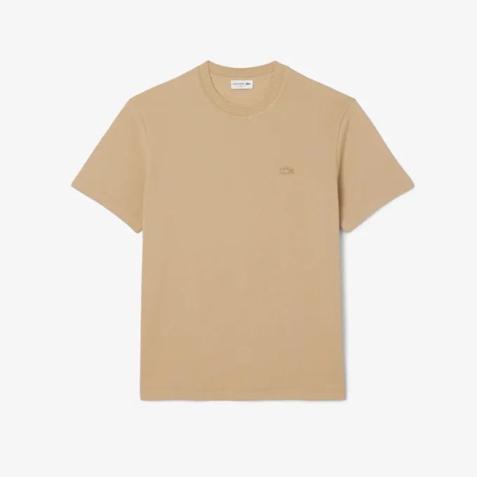 Men’s Ribbed Neck Petit Piqué T-shirt