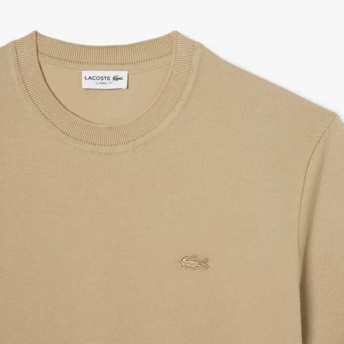 Men’s Ribbed Neck Petit Piqué T-shirt