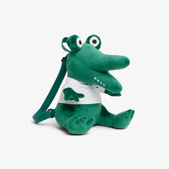 Mochila de crocodilo de pelúcia