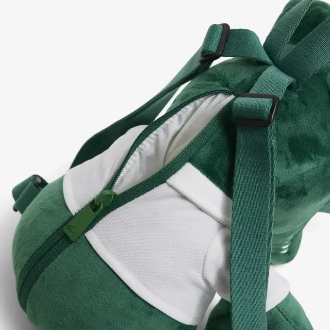 Mochila de crocodilo de pelúcia