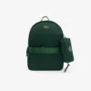 Mochila unissexo com 3 bolsos e estojo