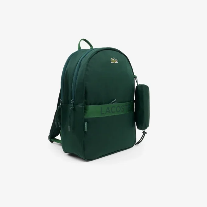 Mochila unissexo com 3 bolsos e estojo