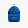 Mochila unissexo com estampado de crocodilo