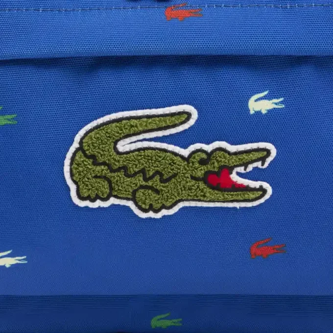 Mochila unissexo com estampado de crocodilo