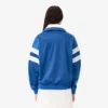 Oversized Pointelle Stripe Satin Sweatshirt for Women