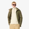 Parka acolchoada repelente à água 3 em 1 para homem