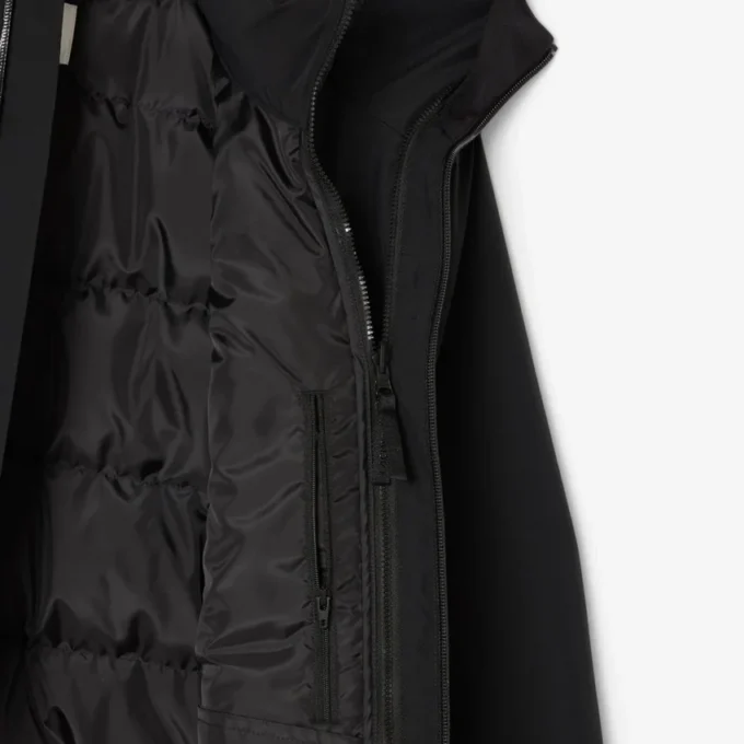 Parka acolchoada repelente à água 3 em 1 para homem