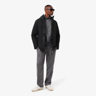 Parka acolchoada repelente à água 3 em 1 para homem