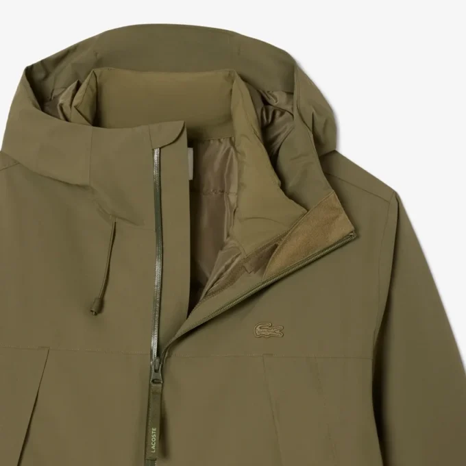 Parka acolchoada repelente à água 3 em 1 para homem