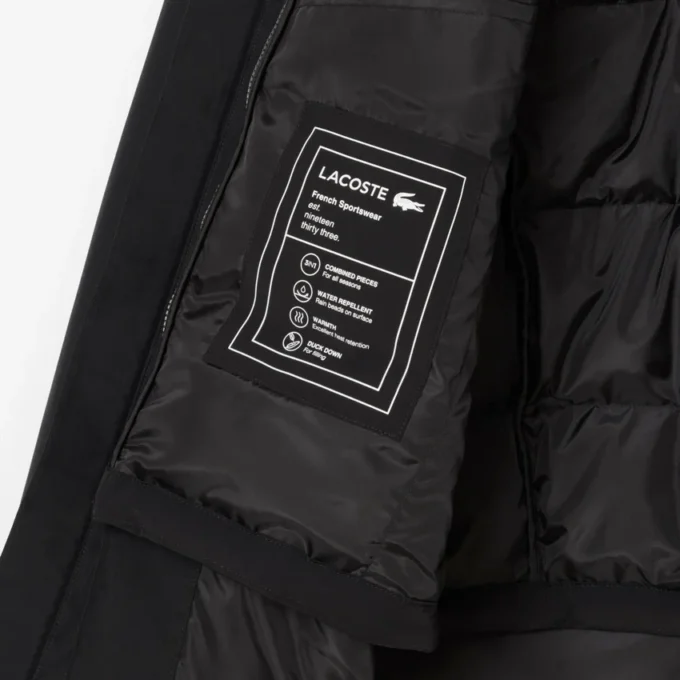 Parka acolchoada repelente à água 3 em 1 para homem