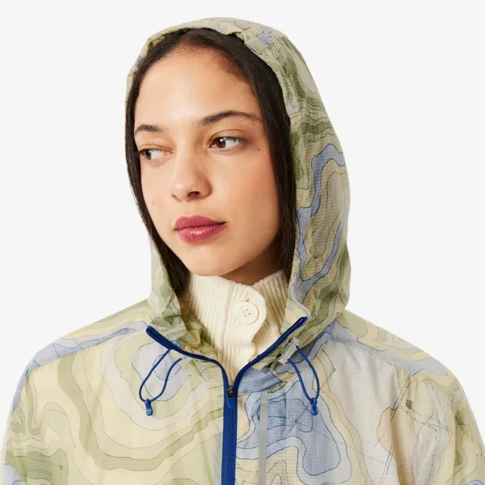 Parka longa oversized repelente de água para mulher
