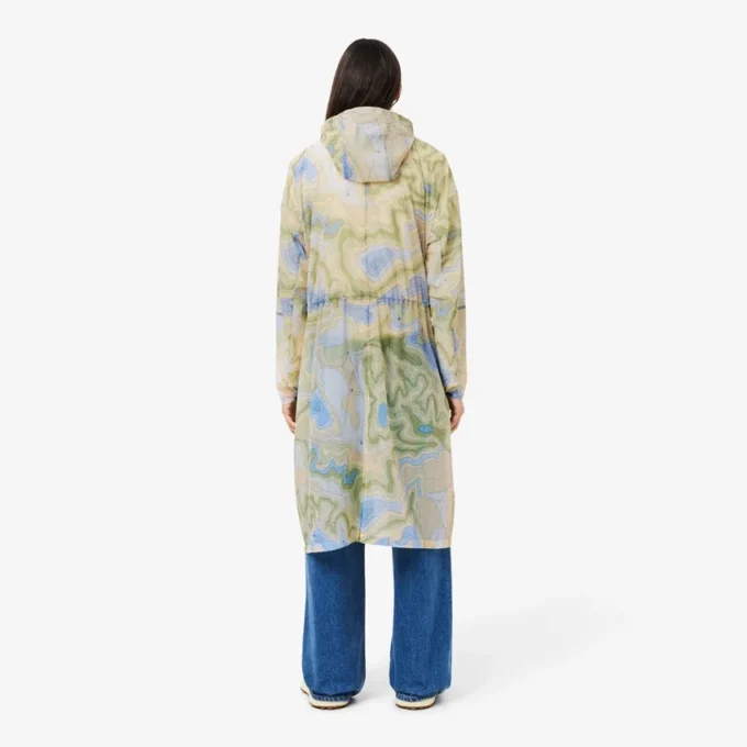 Parka longa oversized repelente de água para mulher
