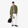 Parka longa repelente de água para homem