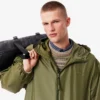 Parka longa repelente de água para homem