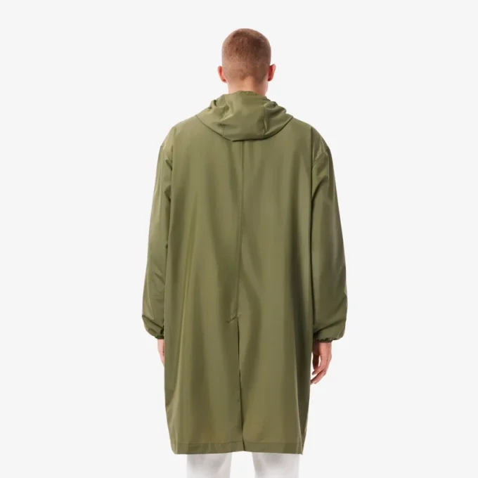 Parka longa repelente de água para homem