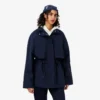 Parka oversized de comprimento médio e repelente à água