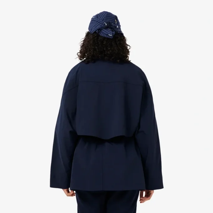 Parka oversized de comprimento médio e repelente à água