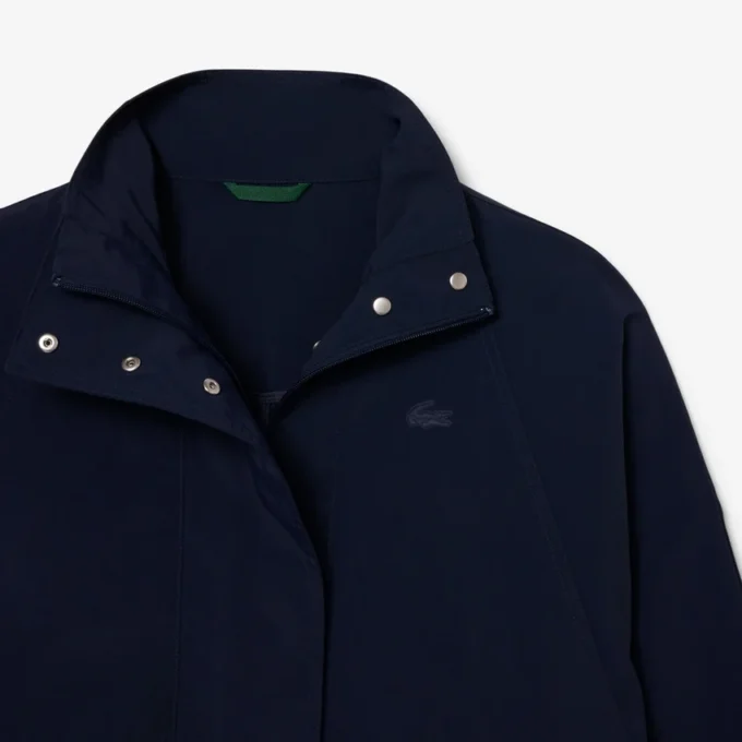 Parka oversized de comprimento médio e repelente à água