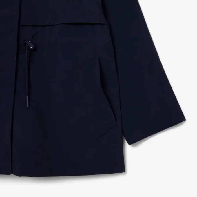 Parka oversized de comprimento médio e repelente à água