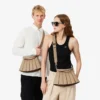 Pequena bolsa de couro Lenglen