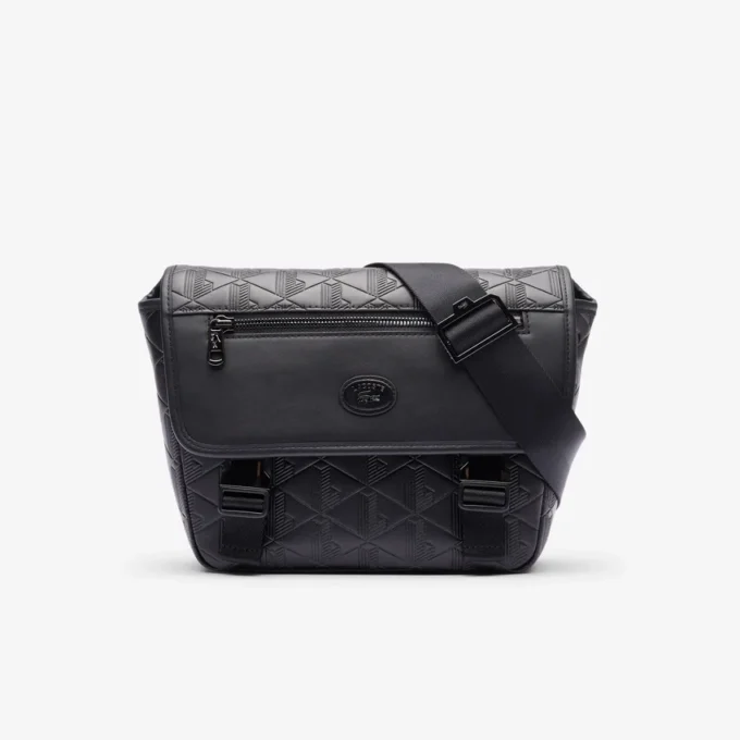 Pequena bolsa tipo mensageiro com monograma