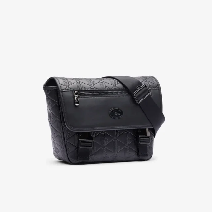 Pequena bolsa tipo mensageiro com monograma