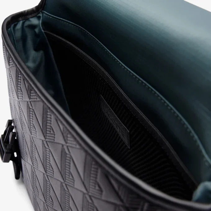 Pequena bolsa tipo mensageiro com monograma